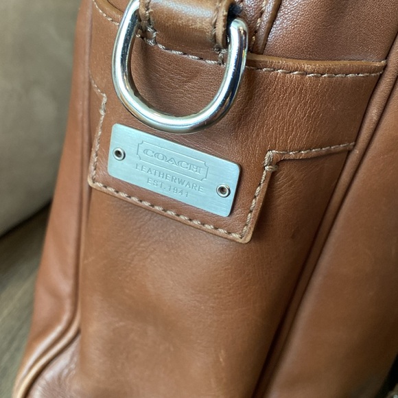 Coach Hudson Leather Briefcase Messenger Bag - Picture 4 of 15